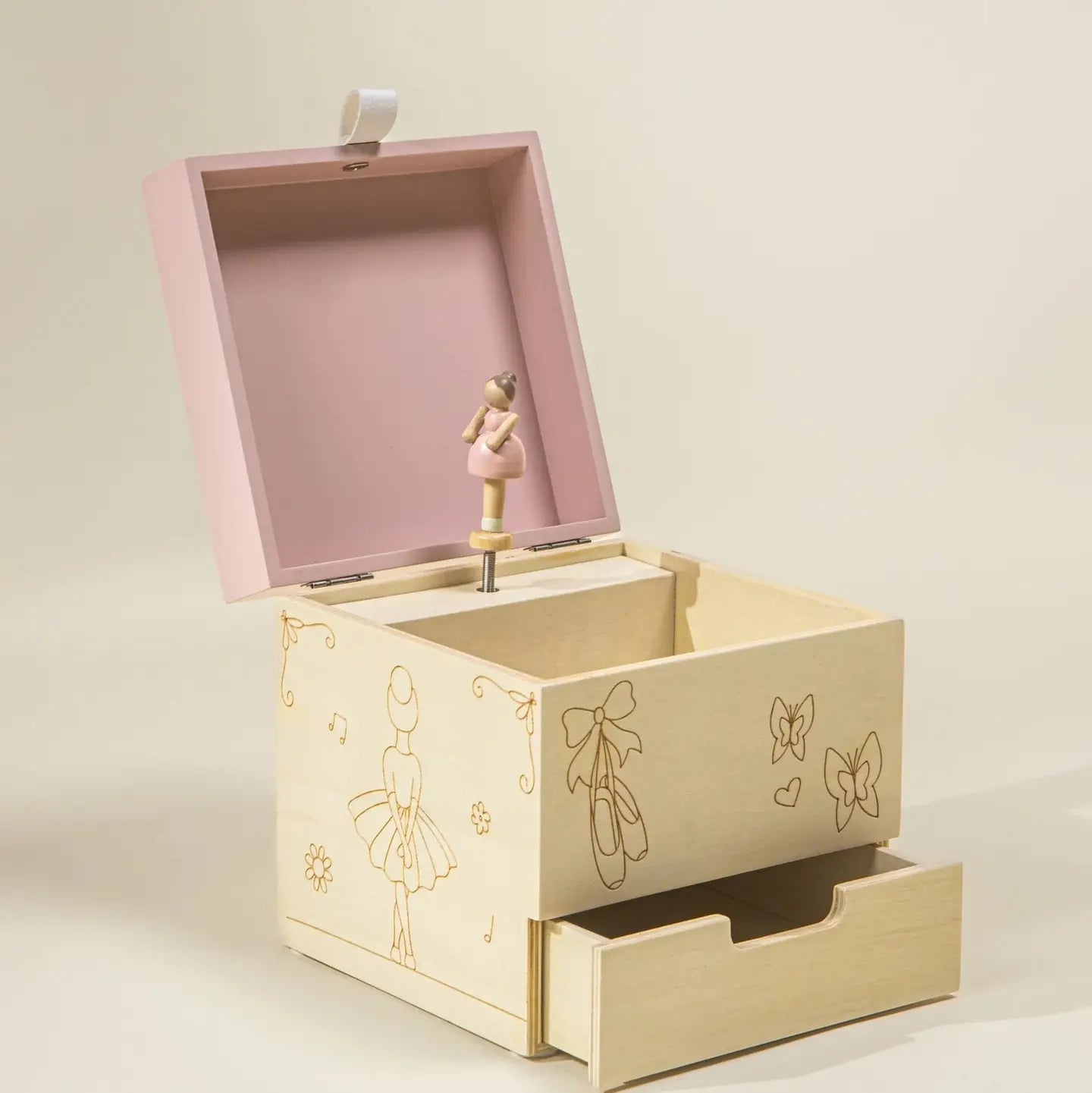 Wooden Musical Souvenier Box || Ballerina – Honey Pie Children's