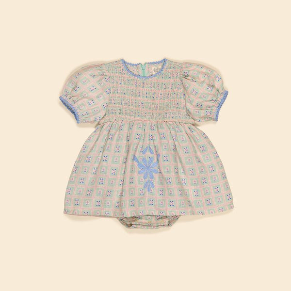 Baby Noemie Dress Romper || Rosepanel Mint – Honey Pie Children's